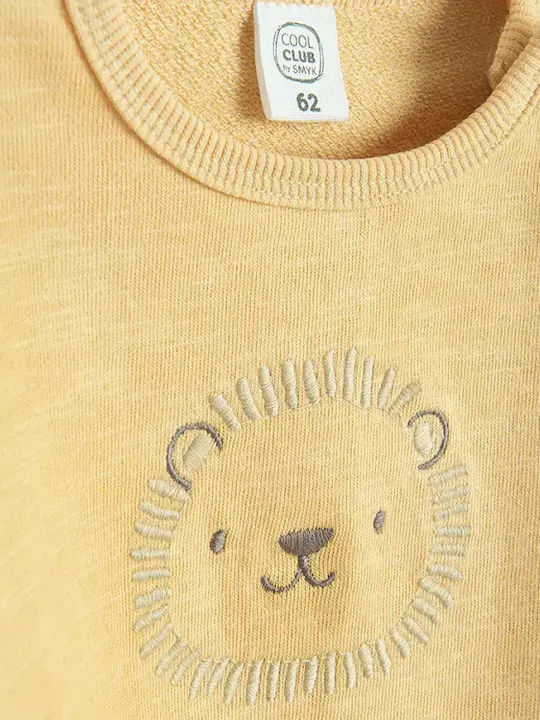 Kids Sweatpants Set Yellow 2 Pieces