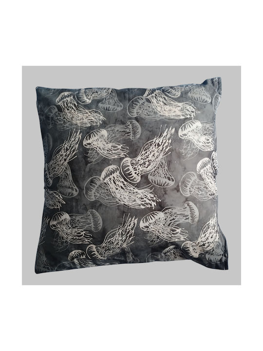 Oxygen Oxygen Zierkissen Sofa-Kissen Grau Meduse Grau 45x45cm