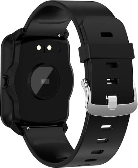 Bemi Kix Smartwatch cu Pulsometru (Negru)
