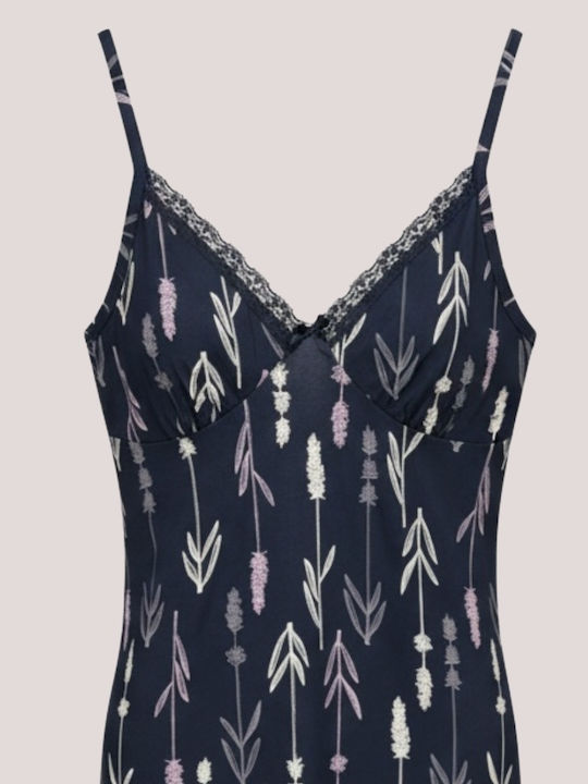 Modalove Sommerliches Damen-Nachthemd Blau