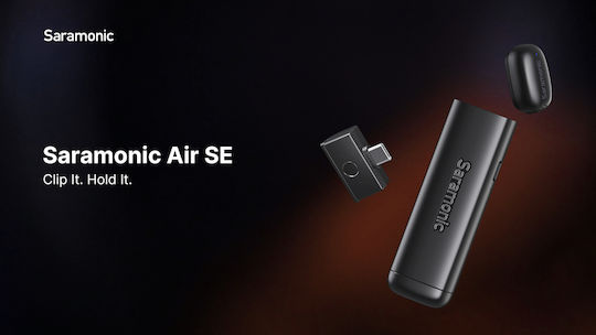 Saramonic AIR SE-02 Ασύρματο Πυκνωτικό Μικρόφωνο Clip On Δημοσιογραφικό