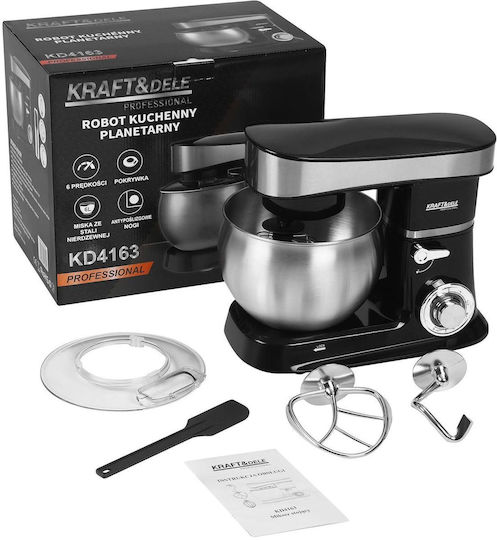 Kraft & Dele Mixer Planetar 2500W cu Bol Inox 6l