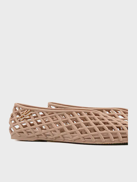 Damen Ballerinas in Beigen Farbe