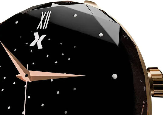 MaxCom MaxCom Stainless Steel 44mm Waterproof Smartwatch with Heart Rate Monitor Gold
