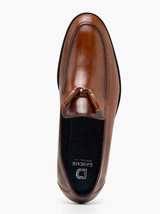 Δερμάτινα Ανδρικά Loafers σε Ταμπά Χρώμα