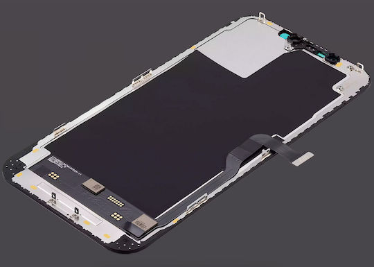 Ecran OLED Soft cu Mecanism Tactil pentru iPhone 12 Pro Max Negru