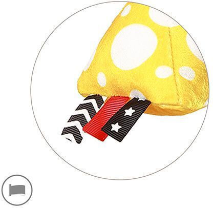 Babyono Hängendes Babyspielzeug für Kinderbett und Kinderwagen Maus für Neugeborene