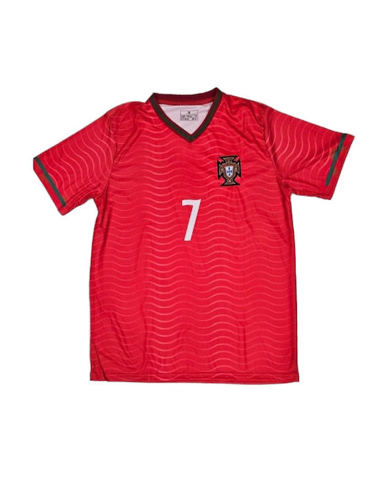 Football Jersey Ronaldo Portugal National Team Mundial 2026 Red Balón De Oro Red Unisex Ab146
