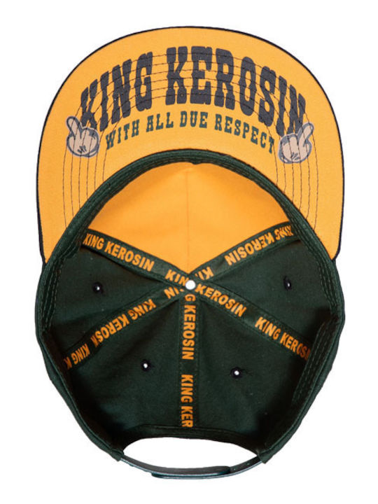 King Kerosin Καπέλο Fast As Fuck Flat Cap Black Yellow