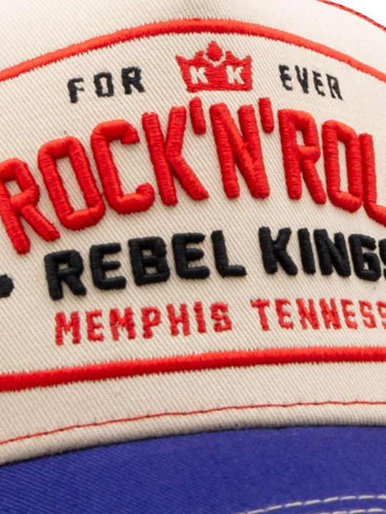 King Kerosin Καπέλο Rock 'n' Roll Trucker Cap Beige