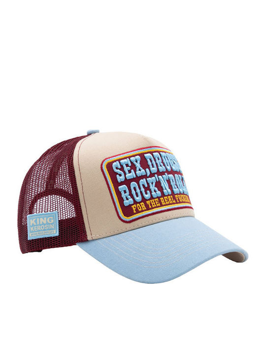 King Kerosin Καπέλο Sex Drugs Rock'n'roll Trucker Cap