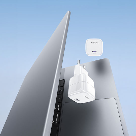 Yesido Yesido Kabeloser USB-C 35W Stromlieferung Weißer (YC103)