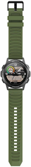 Bemi Aluminum 44mm Smartwatch with Heart Rate Monitor Gray