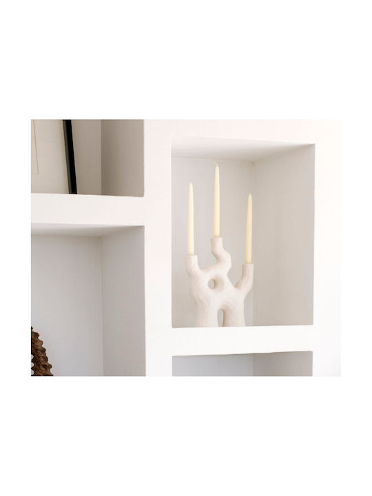 Andrea House Decorative Ceramic White Vase 26x10xH32cm