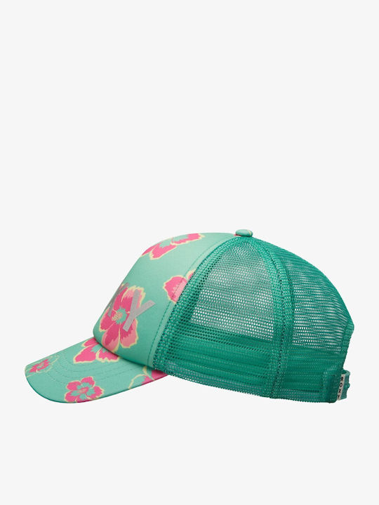 Roxy Детска Шапка с Козирка Текстил Katydid Tropicool Зелен