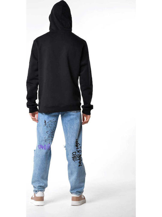 Sweatshirt with Hood Black H0150M