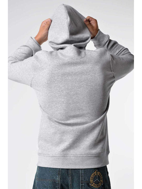 Sweatshirt Mit Kapuze Grau Melange H0153GM