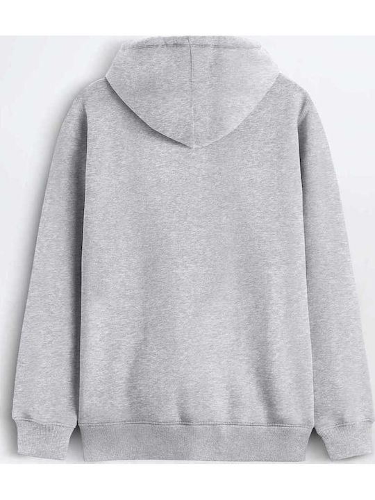Sweatshirt Mit Kapuze Grau Melange H0153GM