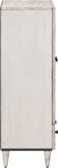 Δίφυλλη Ντουλάπα Λευκό 60x33.5x100cm