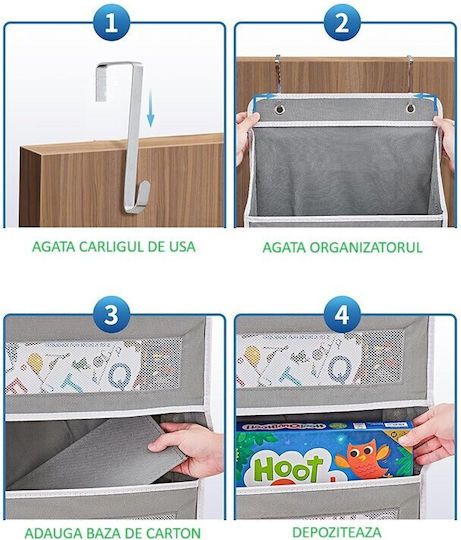 Alista Home Husă De Depozitare Haine Din Plastic Pentru Agățat Gri 146x40x17cm
