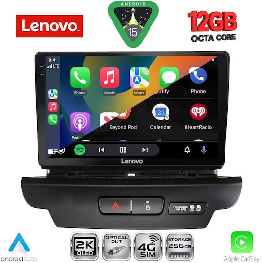 Lenovo Ηχοσύστημα Αυτοκινήτου για Kia Ceed / XCeed 2018-2022 (Bluetooth/USB/WiFi/GPS/Apple-Carplay/Android-Auto) με Οθόνη Αφής 9"