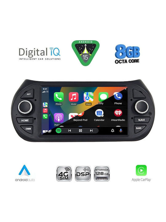Digital IQ Car Audio System for Peugeot Bipper Citroen Nemo Lexus CT 2008-2018 (Bluetooth USB WiFi GPS Apple CarPlay Android Auto) with 7" Touch Screen