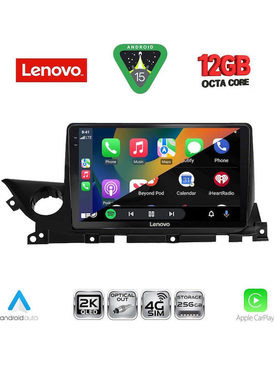 Lenovo Car Audio System for Mazda 6 2021 Bluetooth USB WiFi GPS Apple CarPlay Android Auto with 9" Touch Screen