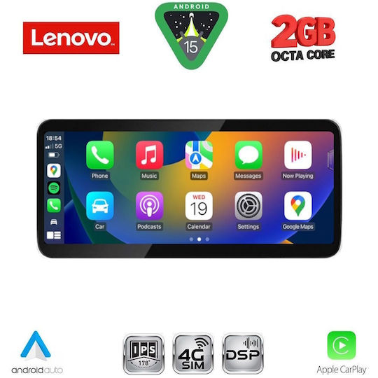 Lenovo Car Audio System for BMW Series 3 / F30 2011-2012 (Bluetooth/USB/AUX/WiFi/GPS/Apple CarPlay/Android Auto) with 10.33" Touch Screen