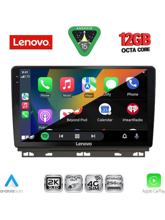 Lenovo Car Audio System for Renault Clio / Captur 2019 Bluetooth USB WiFi GPS Apple CarPlay Android Auto with 9" Touch Screen