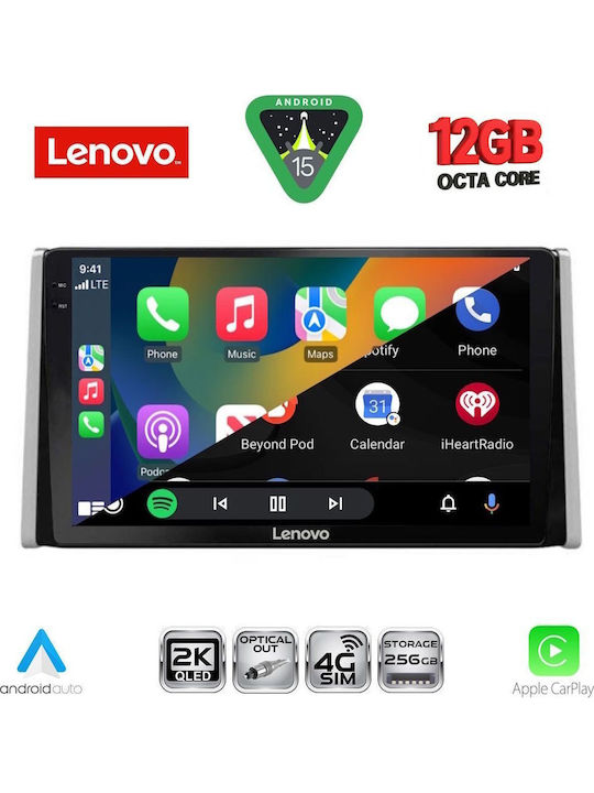 Lenovo Lenovo Auto-Audiosystem für Toyota RAV 4 2019 mit Touchscreen 10 Zoll Bluetooth USB WiFi GPS Apple CarPlay Android Auto