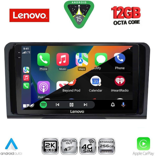 Lenovo Car Audio System for Mercedes-Benz ML / GL Class 2005-2011 Bluetooth USB WiFi GPS Apple CarPlay Android Auto with 9" Touch Screen
