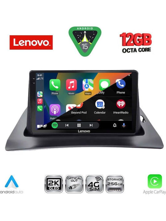 Lenovo Car Audio System for Renault Kangoo 2010-2021 (Bluetooth/USB/WiFi/GPS/Apple CarPlay/Android Auto) with 9" Touch Screen