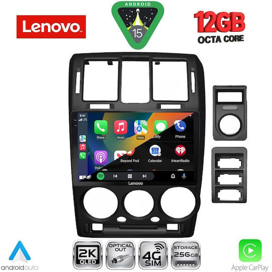 Lenovo Ηχοσύστημα Αυτοκινήτου για Hyundai Getz 2002-2011 (Bluetooth/USB/WiFi/GPS/Apple-Carplay/Android-Auto) με Οθόνη Αφής 9"