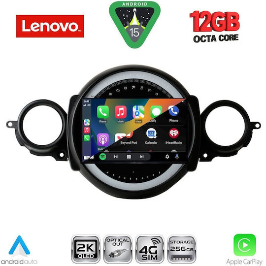 Lenovo Ηχοσύστημα Αυτοκινήτου για Mini Cooper / Clubman 2011-2013 (Bluetooth/USB/WiFi/GPS/Apple-Carplay/Android-Auto) με Οθόνη Αφής 9"