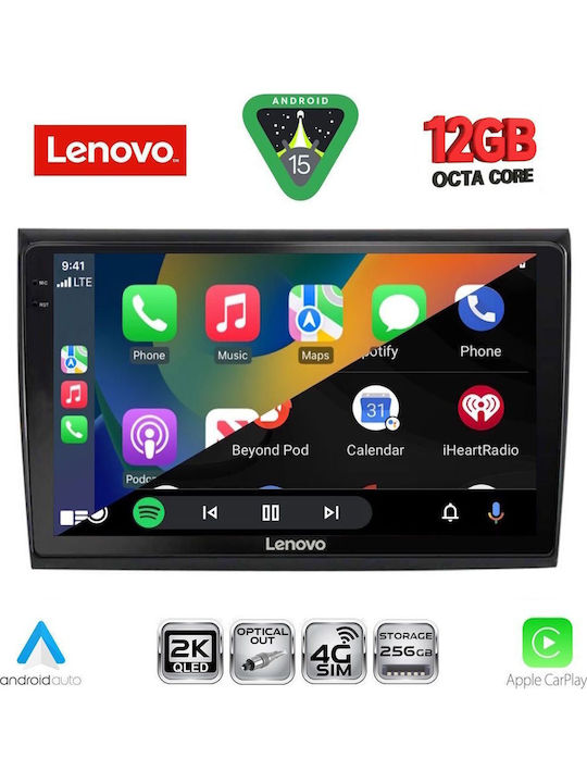 Lenovo Lenovo Auto-Audiosystem Für Fiat Bravo 2007-2019 Bluetooth USB Eingebautes Wi-Fi GPS Apple CarPlay Android Auto Mit 9 Zoll Touchscreen SSZ 12136_CPA
