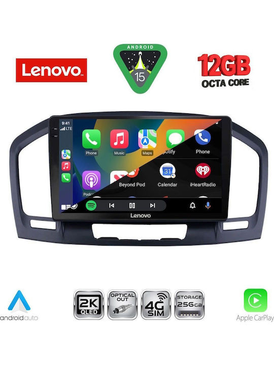 Lenovo Lenovo Auto-Audiosystem für Opel Insignia 2008-2013 Bluetooth USB Eingebautes Wi-Fi GPS Apple CarPlay Android Auto Notenblätter mit Touchscreen 9 Zoll
