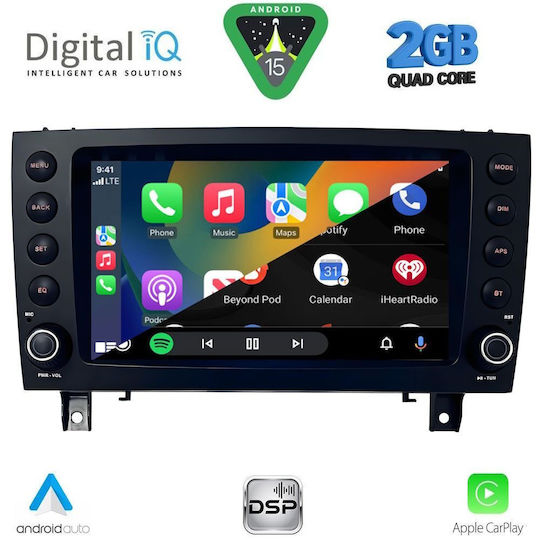 Digital IQ Ηχοσύστημα Αυτοκινήτου για Mercedes-Benz SLK 2004-2010 (Bluetooth/USB/WiFi/GPS/Apple-Carplay/Android-Auto)