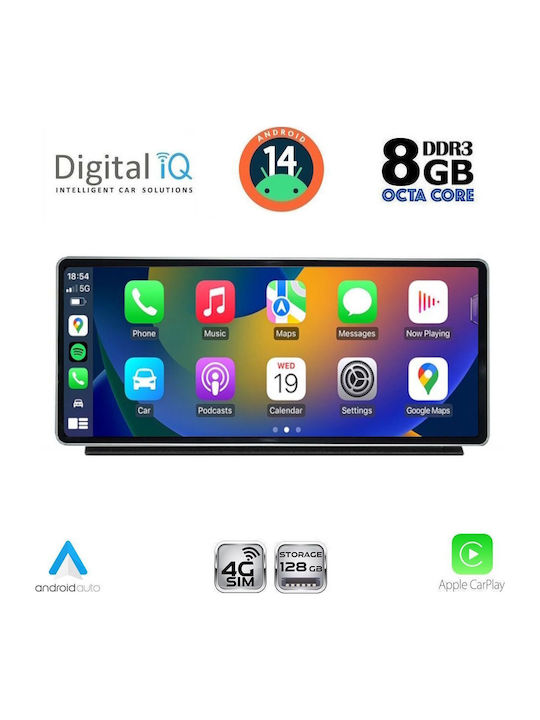 Digital IQ Car Audio System for Audi Q2 2017 (Bluetooth/USB/AUX/WiFi/GPS/Apple CarPlay/Android Auto) with 10.25" Touch Screen