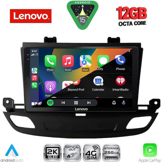 Lenovo Car Audio System for Opel Insignia 2018 Bluetooth USB WiFi GPS Apple CarPlay Android Auto with 9" Touch Screen