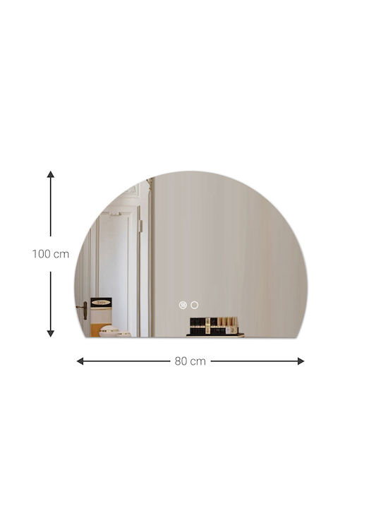 Polihome Wandspiegel Oval Mit Rahmen 100x80cm