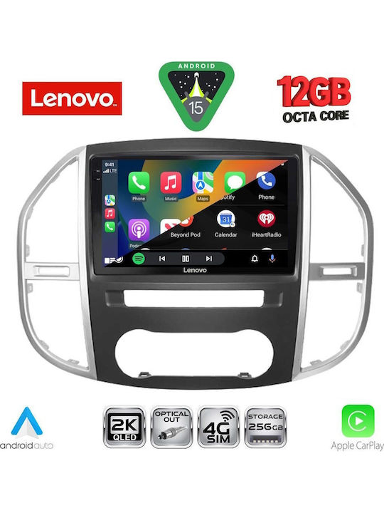 Lenovo Car Audio System for Mercedes-Benz Vito / Viano 2015 Bluetooth USB WiFi GPS Apple CarPlay Android Auto with 10" Touch Screen