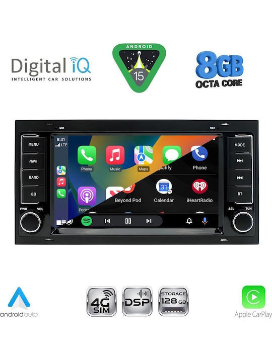 Digital IQ Car Audio System for Volkswagen Touareg 2003-2011 Bluetooth USB WiFi GPS Apple CarPlay Android Auto