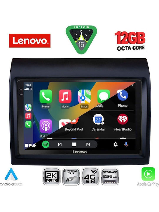 Lenovo Car Audio System for Peugeot Boxer Fiat Ducato Citroen Jumper 2011-2021 Bluetooth USB WiFi GPS Apple CarPlay Android Auto with 9" Touch Screen