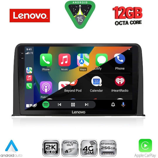 Lenovo Ηχοσύστημα Αυτοκινήτου για Honda CR-V 2017-2023 (Bluetooth/USB/WiFi/GPS/Apple-Carplay/Android-Auto) με Οθόνη Αφής 10"