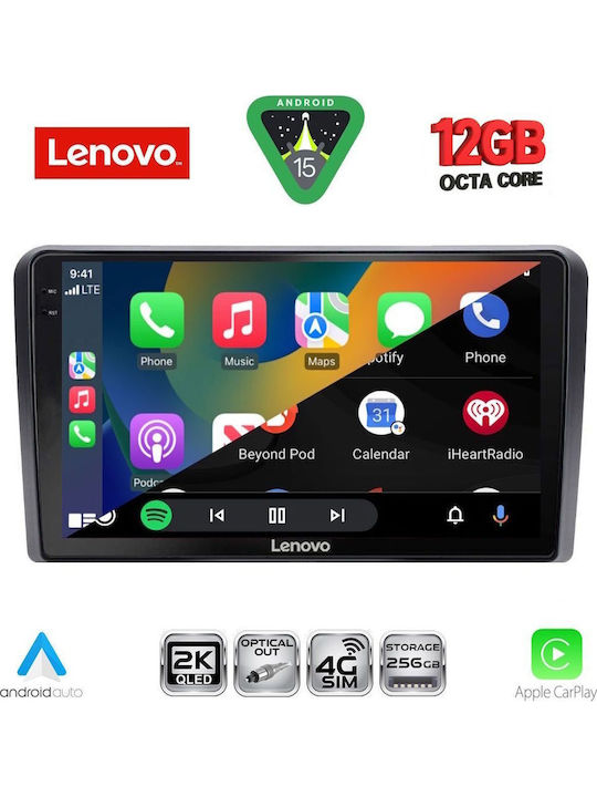 Lenovo Car Audio System for Mitsubishi L200 2020-2023 (Bluetooth/USB/WiFi/GPS/Apple CarPlay/Android Auto) with 9" Touch Screen