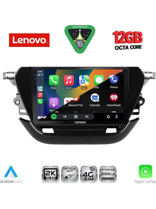 Lenovo Car Audio System for Opel Corsa 2021 Bluetooth USB WiFi GPS Apple CarPlay Android Auto with 9" Touch Screen
