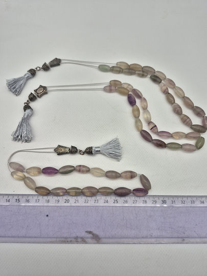 Handmade Fluorite Worry Beads – Semi-Precious Clarity & Balance Beads