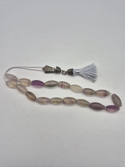 Handmade Fluorite Worry Beads – Semi-Precious Clarity & Balance Beads