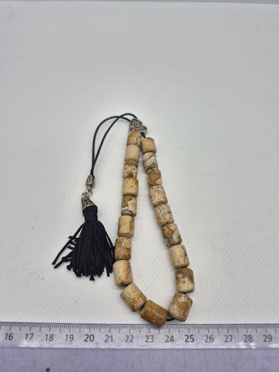Handmade Worry Beads Zebra Jasper – Semi-Precious Balance & Style Beads