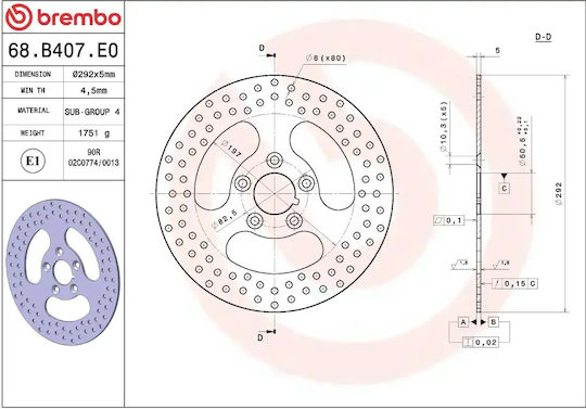 Brembo Brembo Motorrad Bremsscheiben